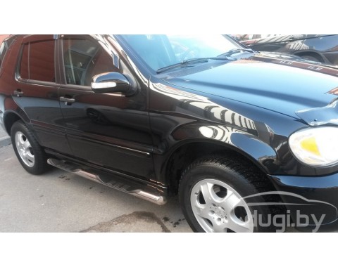Пороги трубы "Delux" для Mercedes-Benz ML W163